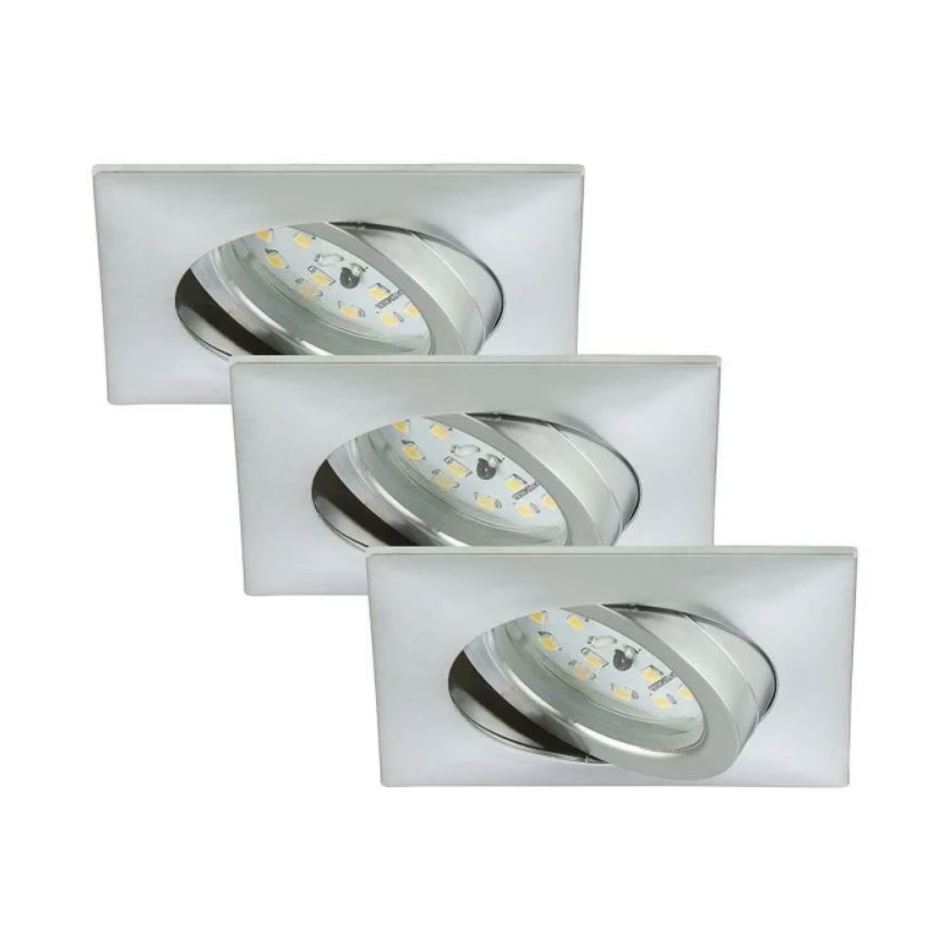 Briloner 7210-039 - К-кт 3бр. LED лунички за вграждане в баня ATTACH 1xLED/5W/230V IP23