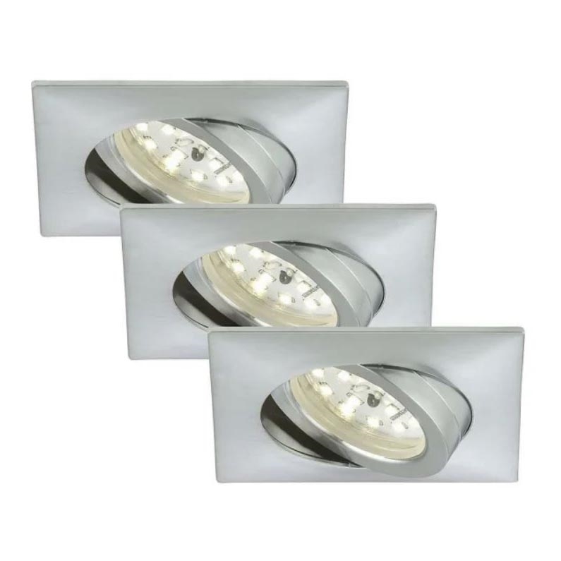 Briloner 7210-039 - К-кт 3бр. LED лунички за вграждане в баня ATTACH 1xLED/5W/230V IP23