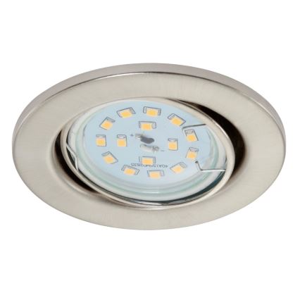 Briloner 7220-032 - К-кт 3бр. LED лунички за вграждане в баня FIT 1xGU10/5W/230V матов никел