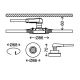 Briloner 7220-032 - К-кт 3бр. LED лунички за вграждане в баня FIT 1xGU10/5W/230V матов никел