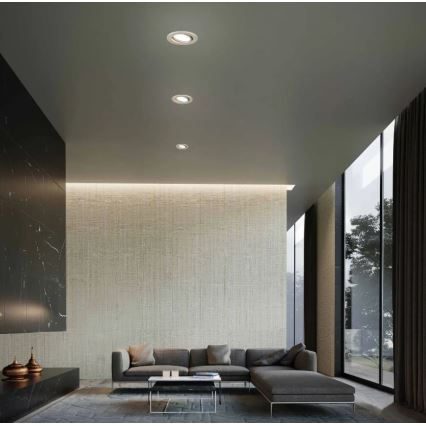 Briloner 7221-032 - К-кт 3бр. LED лунички за баня 1xGU10/3W/230V матов хром