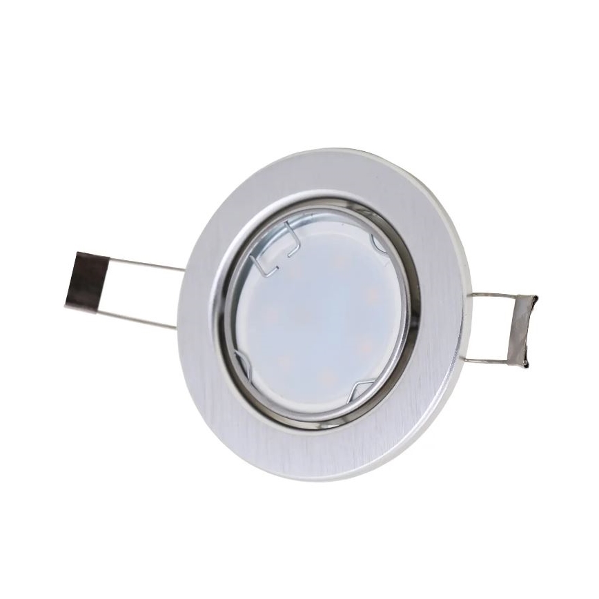 Briloner 7221-039 - К-кт 3бр. LED лунички за баня 1xGU10/3W/230V сребристи
