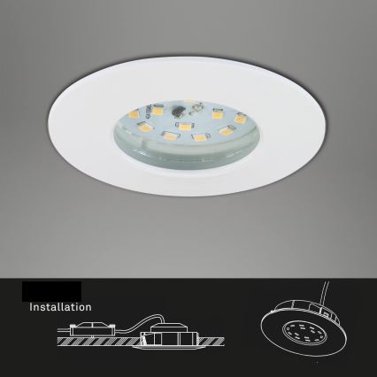Briloner 7231-036 - К-кт 3x LED Димируема лампа за вграждане в баня LED/5,5W/230V IP44