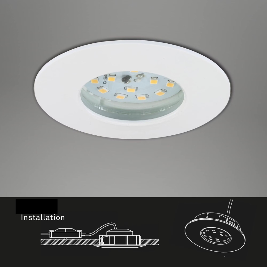 Briloner 7231-036 - К-кт 3x LED Димируема лампа за вграждане в баня LED/5,5W/230V IP44