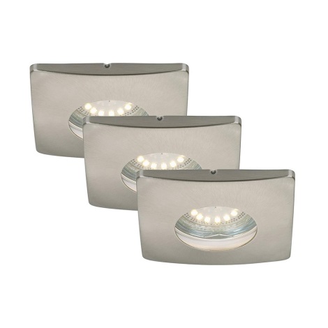 Briloner 7239-032 - К-кт 3 бр. LED лунички за баня ATTACH 1xGU10/4W/230V IP44