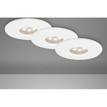 Briloner 7240-036 -К-кт 3x LED Лампа за вграждане в баня ATTACH LED/1,8W/230V IP44 бял