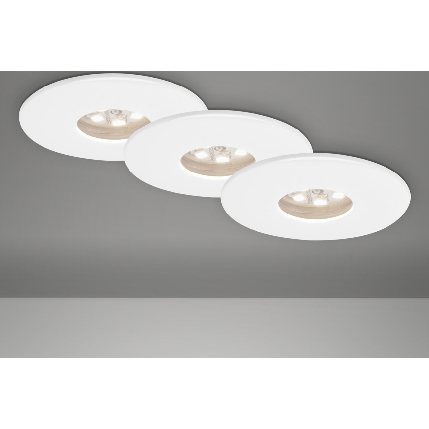 Briloner 7240-036 -К-кт 3x LED Лампа за вграждане в баня ATTACH LED/1,8W/230V IP44 бял