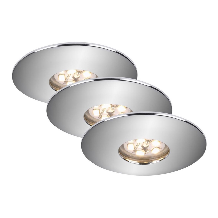 Briloner 7240-038 - К-кт 3бр. LED лунички за баня ATTACH LED/1,8W/230V IP44