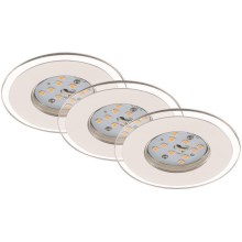 Briloner 7257-036 - К-кт 3x LED Лампа за вграждане в баня ATTACH LED/4,5W/230V IP44