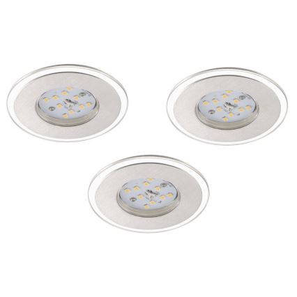 Briloner 7257-039 - К-кт 3x LED Лампа за вграждане в баня ATTACH LED/4,5W/230V IP44