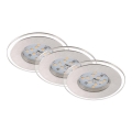 Briloner 7257-039 - К-кт 3x LED Лампа за вграждане в баня ATTACH LED/4,5W/230V IP44