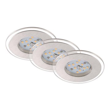 Briloner 7257-039 - К-кт 3x LED Лампа за вграждане в баня ATTACH LED/4,5W/230V IP44