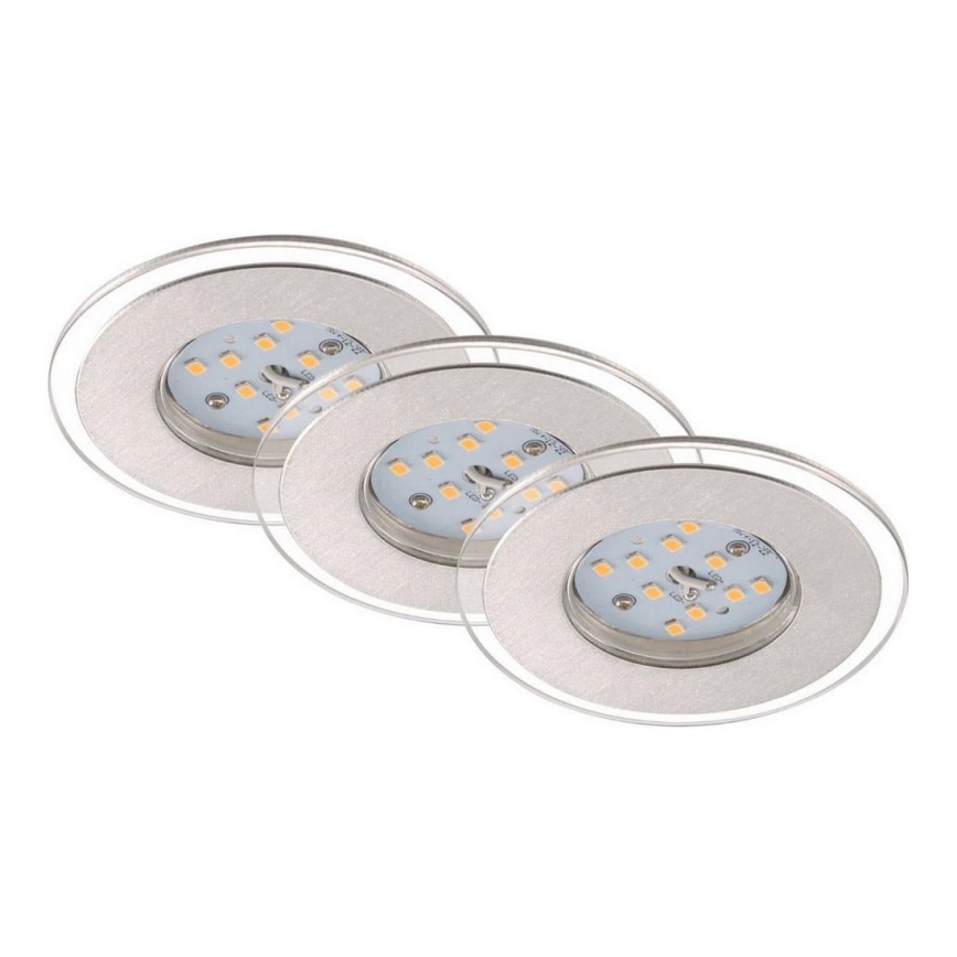 Briloner 7257-039 - К-кт 3x LED Лампа за вграждане в баня ATTACH LED/4,5W/230V IP44
