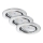 Briloner 7277-038 - К-кт 3x LED Димируема лампа за вграждане в баня 1xGU10/5W/230V IP23