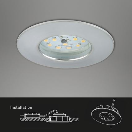 Briloner 7295-019- LED Димируема луничка за баня ATTACH LED/6,5W/230V IP44