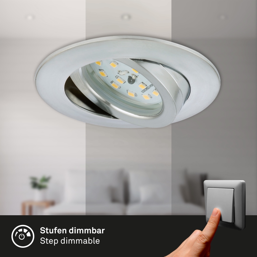 Briloner 7296-019 - LED регулируемо вградено осветително тяло за баня LED/6,5W/230V IP23