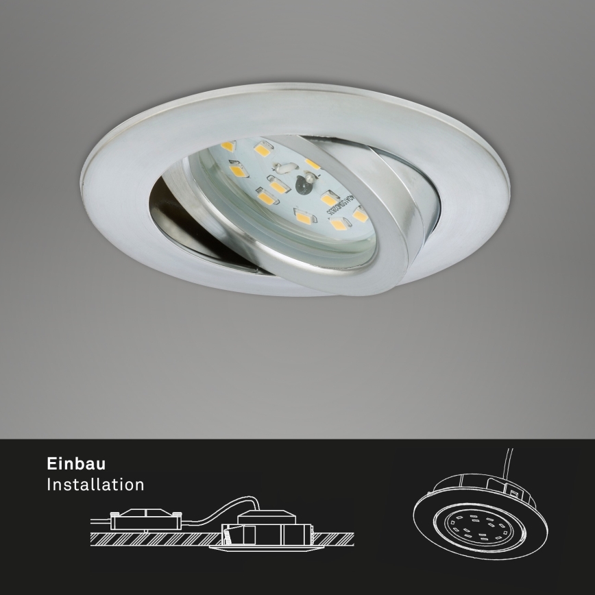 Briloner 7296-019 - LED регулируемо вградено осветително тяло за баня LED/6,5W/230V IP23