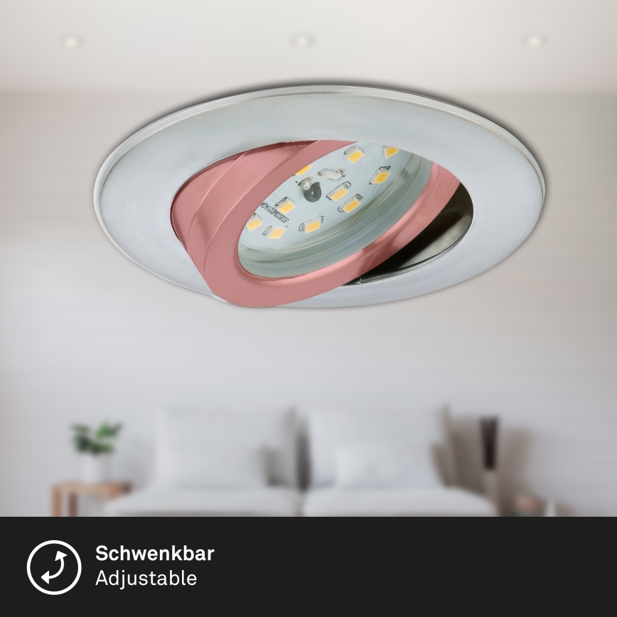 Briloner 7296-019 - LED регулируемо вградено осветително тяло за баня LED/6,5W/230V IP23