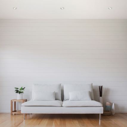 Briloner 7296-039 - Комплект 3x димируеми LED вградени таванни осветителни тела за баня LED/6,5W/230V 3000K IP23 матов хром