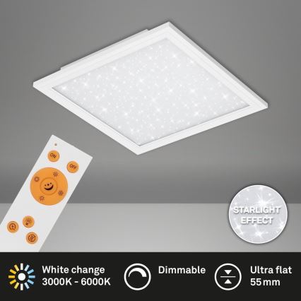 Briloner 7301-016 - LED Димируем плафон STARRY SKY LED/18W/230V 3000-6000K + дистанционно управление
