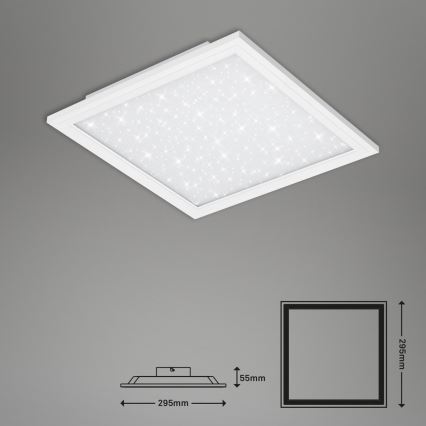 Briloner 7301-016 - LED Димируем плафон STARRY SKY LED/18W/230V 3000-6000K + дистанционно управление