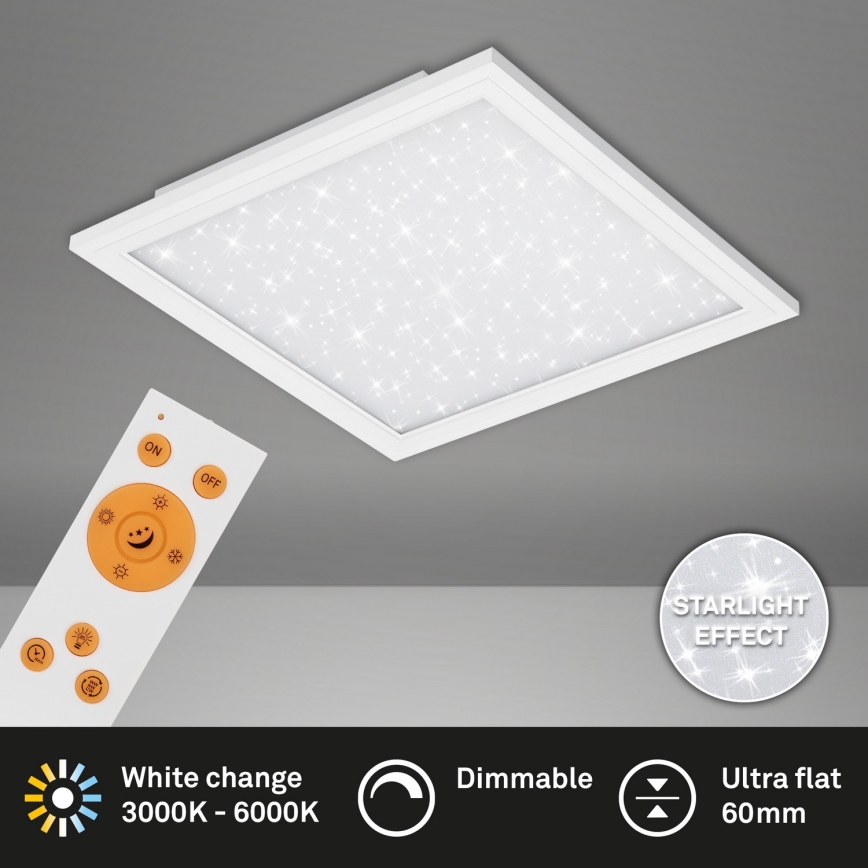 Briloner 7302-016 - LED Димируем плафон STARRY SKY LED/23W/230V 3000-6000K + дистанционно управление
