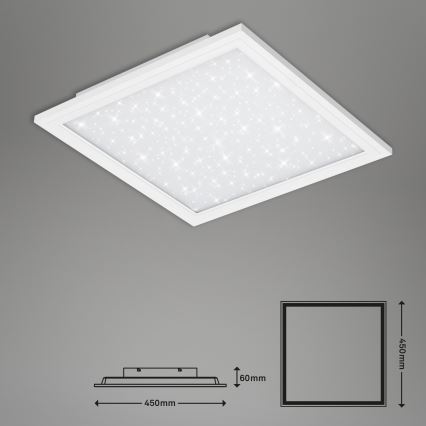 Briloner 7302-016 - LED Димируем плафон STARRY SKY LED/23W/230V 3000-6000K + дистанционно управление
