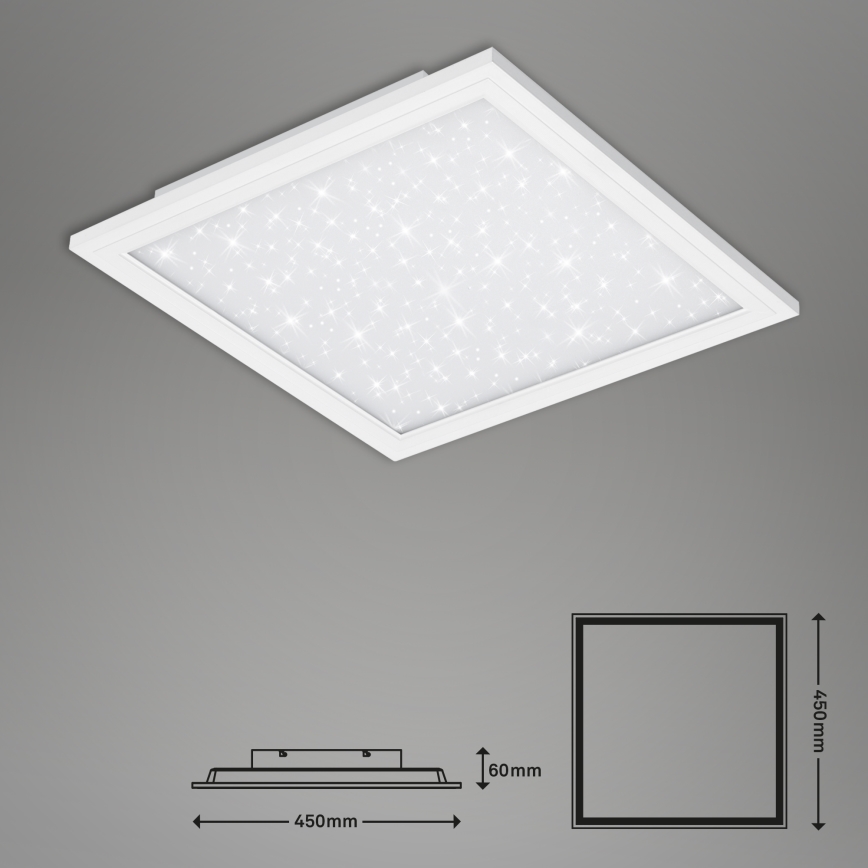 Briloner 7302-016 - LED Димируем плафон STARRY SKY LED/23W/230V 3000-6000K + дистанционно управление