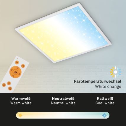 Briloner 7303-016 - LED Димируем плафон STARRY SKY LED/36W/230V 3000-6000K + дистанционно управление