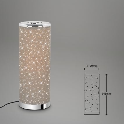 Briloner 7334-011 - LED Настолна лампа STARRY SKY 1xGU10/5W/230V кафяв