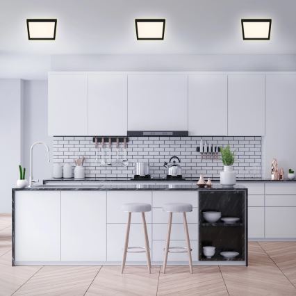 Briloner 7362-015 - LED Лампа CADRE LED/18W/230V 29,6x29,6 cм черна