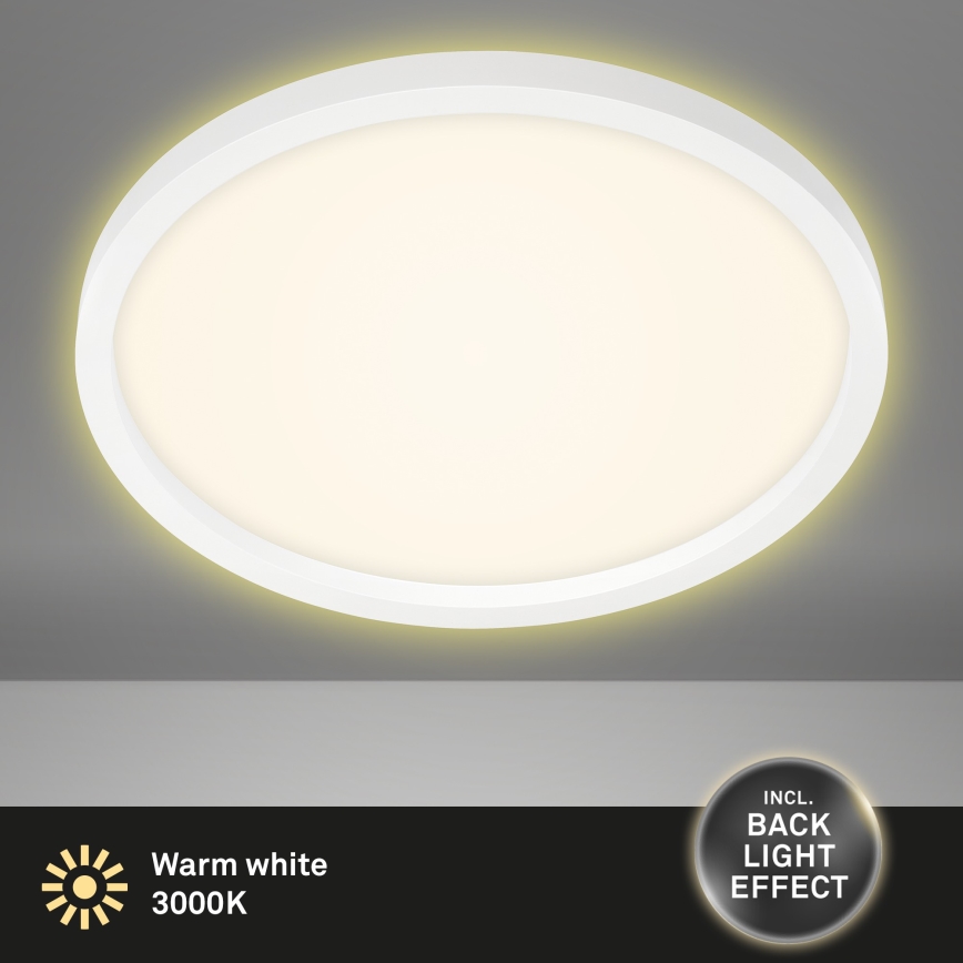 Briloner 7363-016 - LED Лампа CADRE LED/22W/230V Ø 42,5 cм бяла