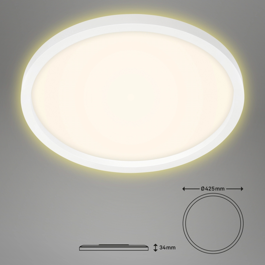 Briloner 7363-016 - LED Лампа CADRE LED/22W/230V Ø 42,5 cм бяла