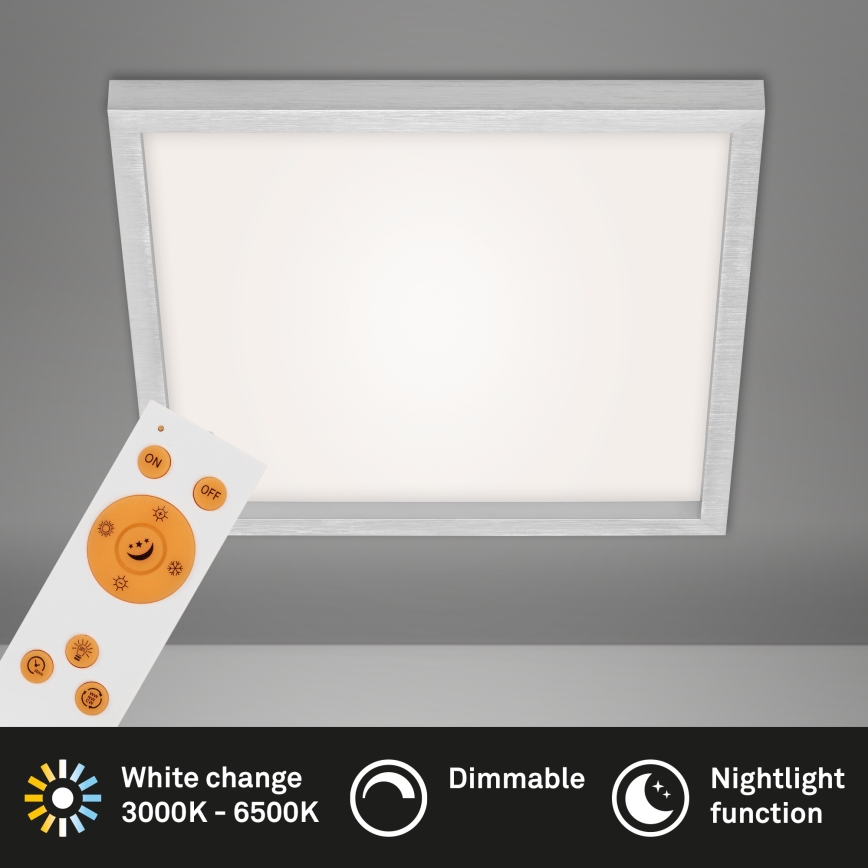 Briloner 7371-014 - LED Димируем плафон LED/24W/230V 3000-6500K + дистанционно