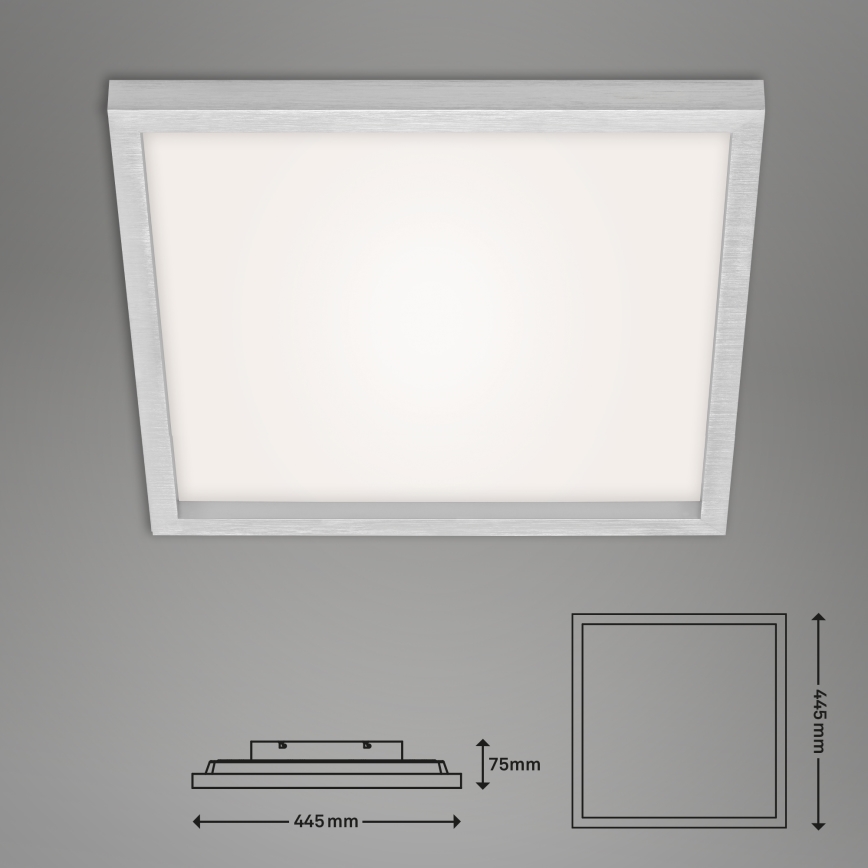 Briloner 7371-014 - LED Димируем плафон LED/24W/230V 3000-6500K + дистанционно