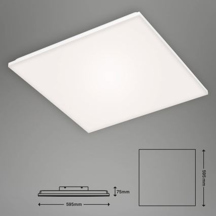 Briloner 7376-216 - LED панел за повърхностен монтаж безрамков LED/38W/230V 59,5x59,5 см 4000K