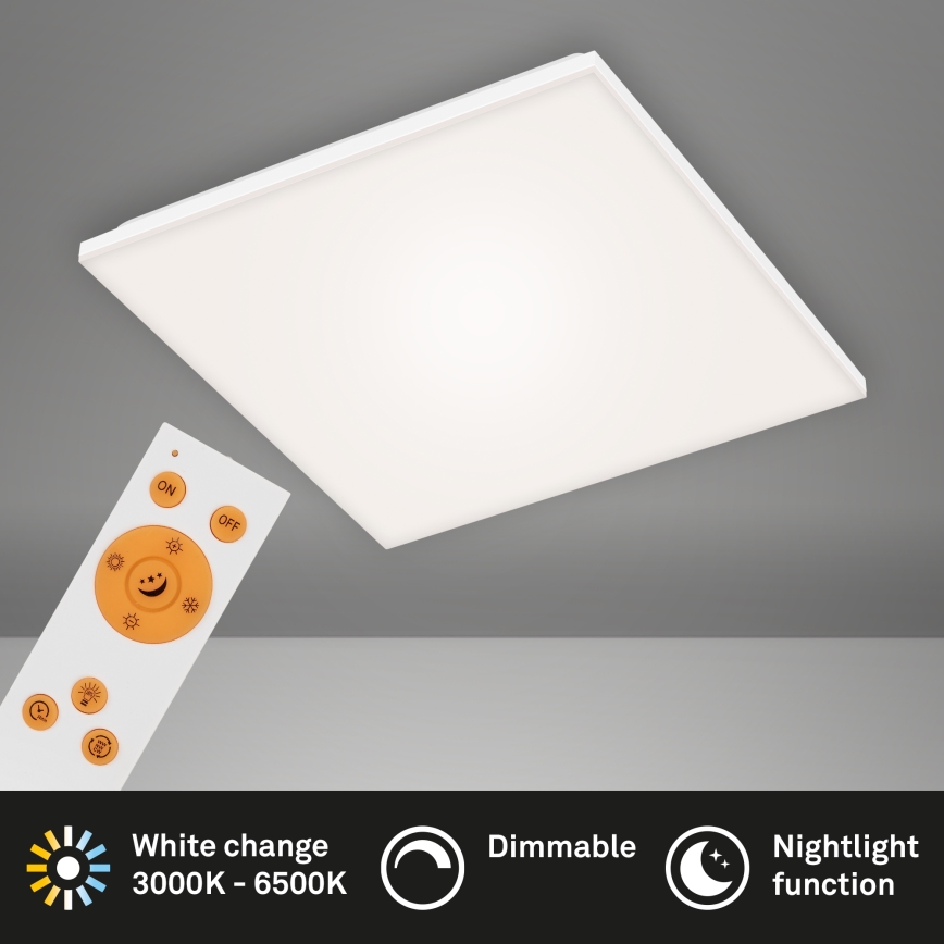 Briloner 7378-116 - LED Димируем плафон FRAMELESS LED/24W/230V 3000-6500K + дистанционно управление