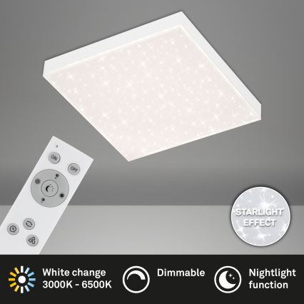 Briloner 7381-016 - LED Димируем плафон STARRY SKY LED/15W/230V 3000-6500K + дистанционно управление