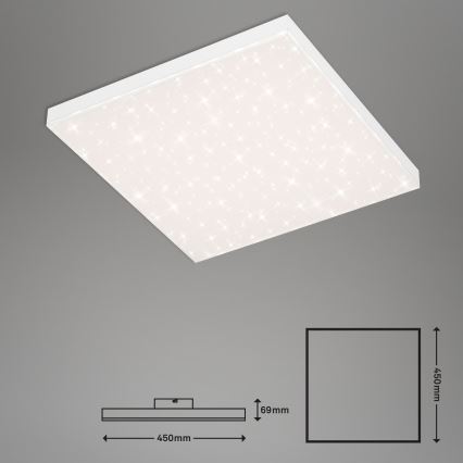 Briloner 7381-116 - LED Димируем плафон STARRY SKY LED/24W/230V 3000-6500K + дистанционно управление