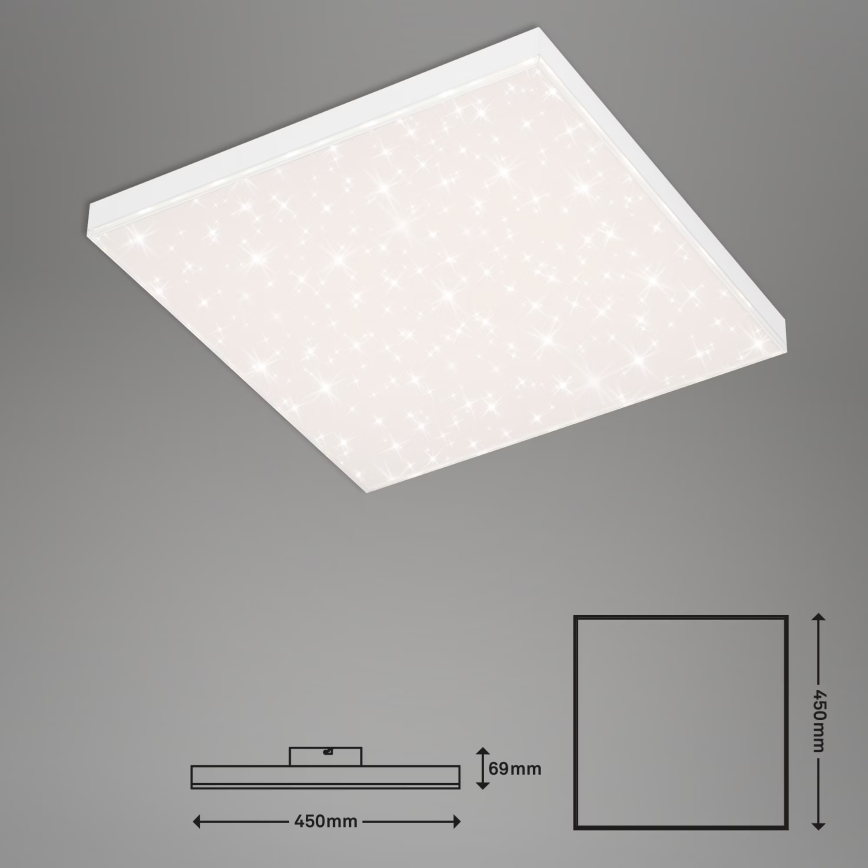 Briloner 7381-116 - LED Димируем плафон STARRY SKY LED/24W/230V 3000-6500K + дистанционно управление