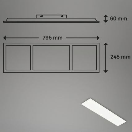Briloner 7388-016 - RGBW Димируем плафон LED/24W/230V 3000-6500K + дистанционно управление