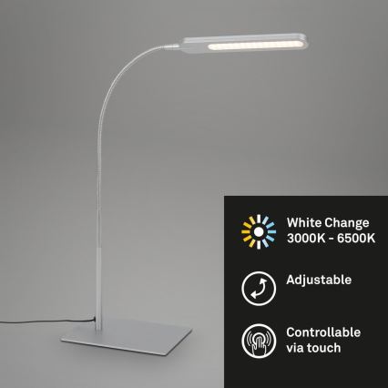 Briloner 7389-014 - LED Димируем докосване flexible настолна лампа SERVO LED/8W/230V 3000/4000/6500K