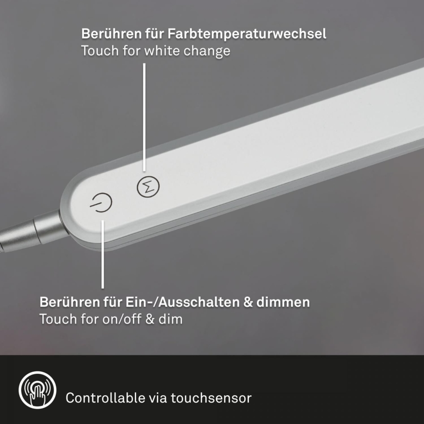 Briloner 7389-014 - LED Димируем докосване flexible настолна лампа SERVO LED/8W/230V 3000/4000/6500K