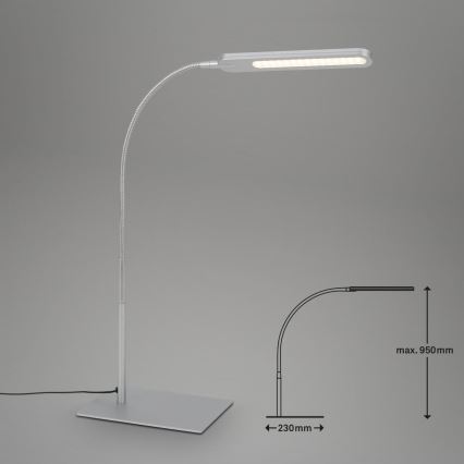Briloner 7389-014 - LED Димируем докосване flexible настолна лампа SERVO LED/8W/230V 3000/4000/6500K