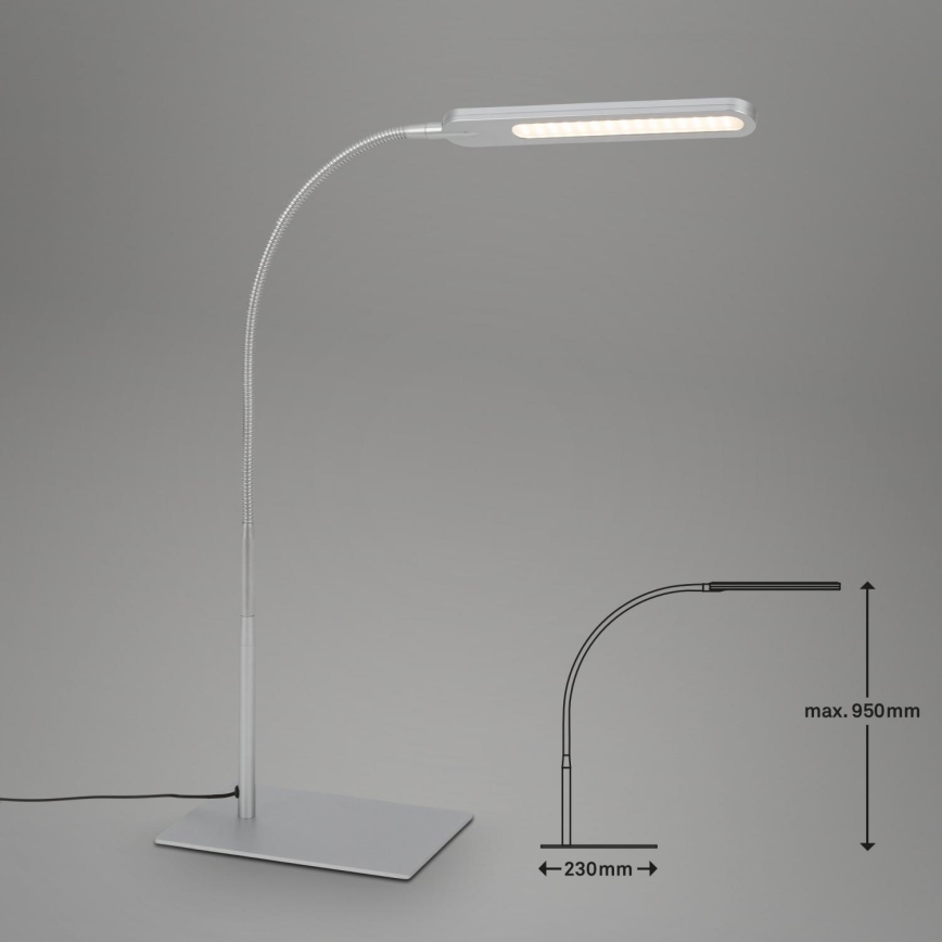 Briloner 7389-014 - LED Димируем докосване flexible настолна лампа SERVO LED/8W/230V 3000/4000/6500K