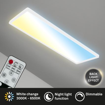 Briloner 7403-016 - LED Димируем плафон SLIM LED/23W/230V 2700-6500K + дистанционно управление