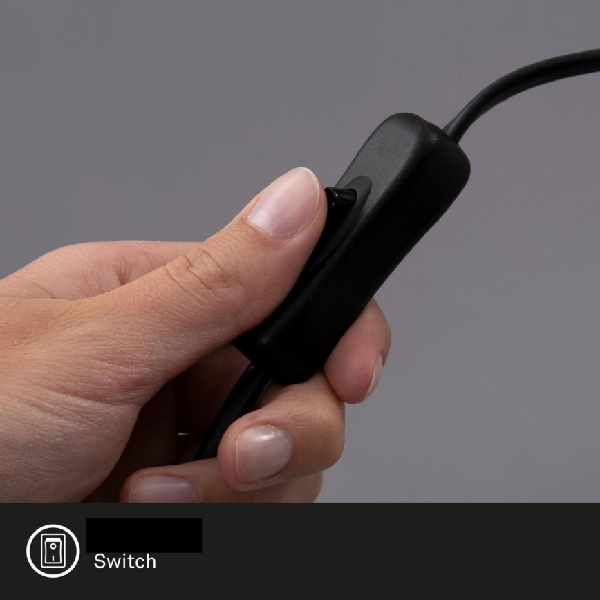 Briloner 7406-015 - Настолна лампа TALE 1xE27/25W/230V черен