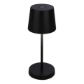 Briloner 7423015 - LED регулируема презареждаема външна настолна лампа LED/2,6W/5V IP44 2000 mAh черна