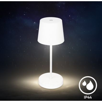 Briloner 7423016 - LED Димируем акумулаторен екстериорен настолна лампа LED/2,6W/5V IP44 бял