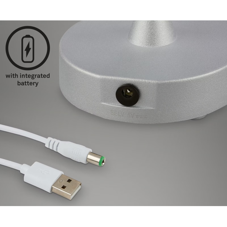 Briloner 7445-014 - LED Димируем акумулаторен екстериорен докосване настолна лампа LED/3W/5V IP44 2000 mAh